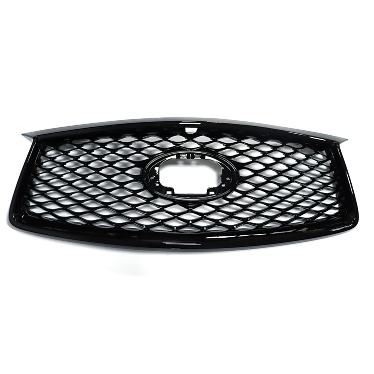 Car Body Kit Auto Parts Grille for Infiniti QX50 2018-2022 OE 62310-5NA3A Blk Gloss Black W/C Gloss Black Frame  W/C PDC Hole