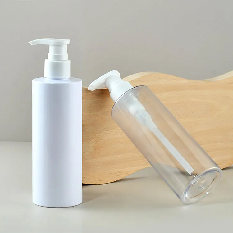 Customized 300ml 500ml 750ml 1000ml Plastic Pump Round Gradient Color PET Skincare Plastic Lotion Bottle Packaging Bottle