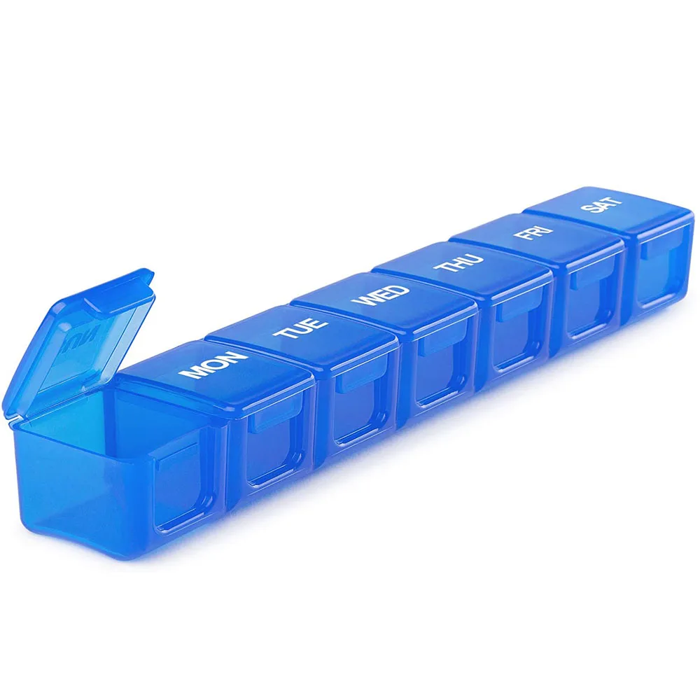 Large 7 Compartments Pill Box Pill Case Plastic Medicine Box