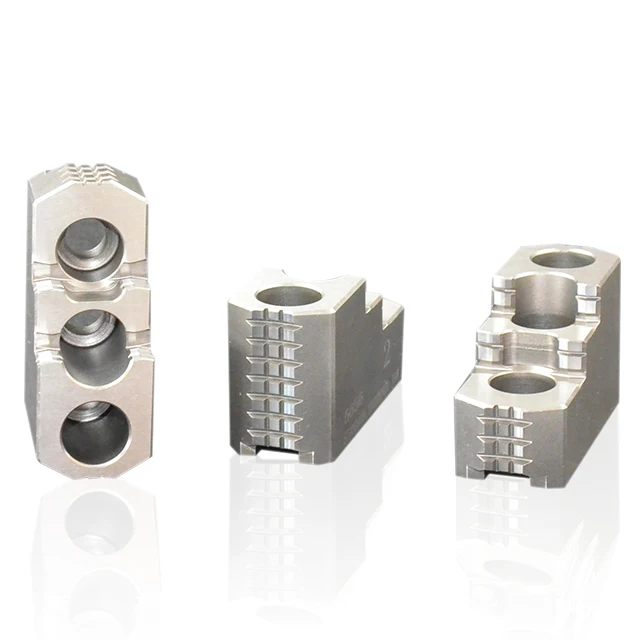 DRAKE High Precision Wear Resistant 8 Inch Hard Jaws For CNC Lathe Hydraulic Chucks HJ08 hard jaw