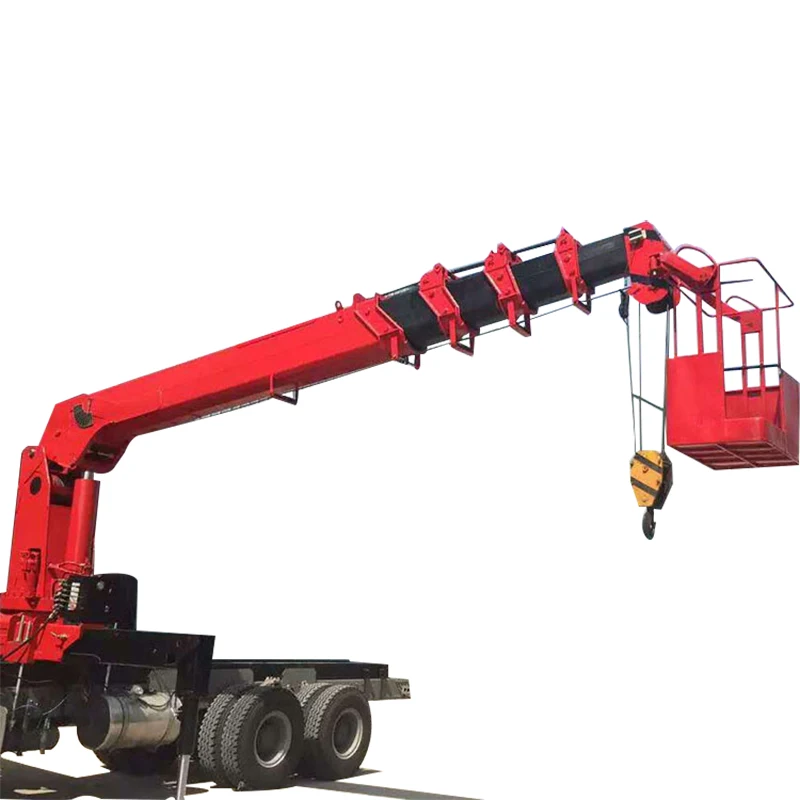 6 ton 8 ton 10 ton 16 ton truck mounted crane with outrigger
