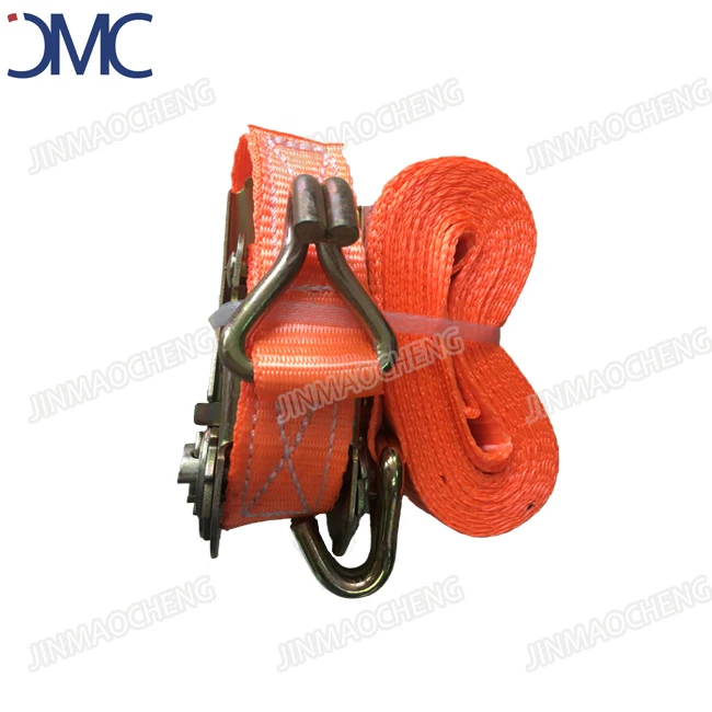 Wholesale 100% Polyester  Retractable Ratchet Tie Down Straps Cargo Lashing Belt China Manufacturer