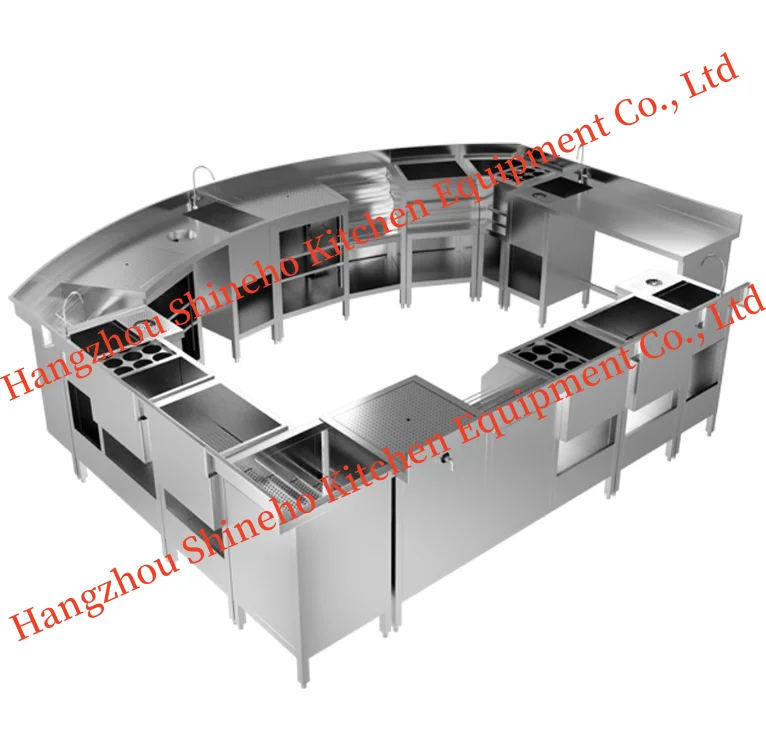Shineho commercial ss 304 bar accessories equipments   cocktail station operating table for bars