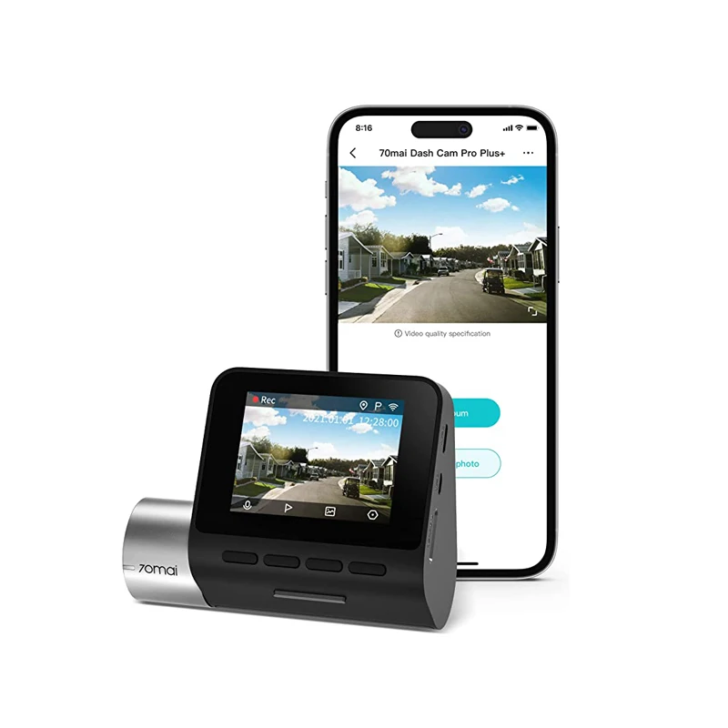 70mai Dash Cam Pro Plus A500S 1944P ADAS GPS Camera 70mai front facing camera A500S 140FOV Car DVR 24H support posteriore Cam