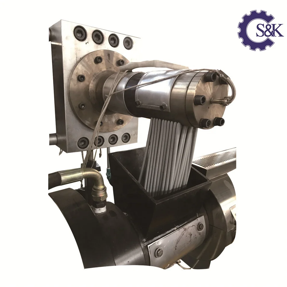 plastic polymers recycling granulating extruders  for PE/Polyethylene Films bags extrusion machine