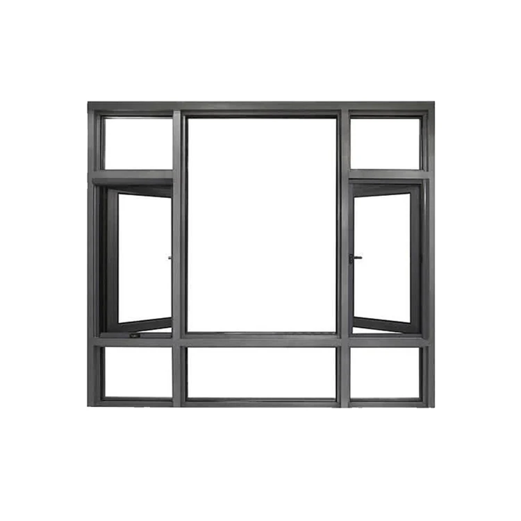 Windows Double Glazing Upvc Casement Windows Can Be Customized French Apartment PVC Plastic White Rolling Anti-theft Fiberglass