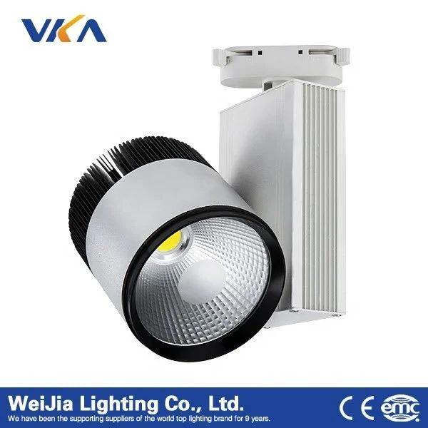 Led cob 30W track spotlights exhibition hall show room spot lightings hotel shopping mall light track lighting