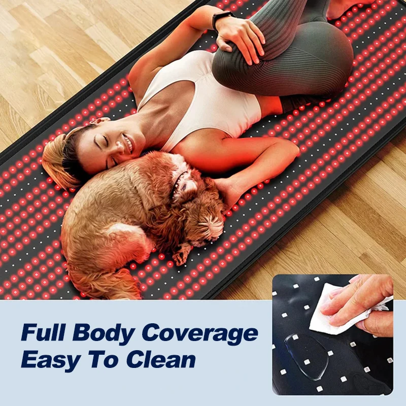 2570 Leds Infrared Light Therapy Sauna Blankets 660nm 850nm Full Body Red Light Therapy Belt Blanket Red Light Therapy Mat