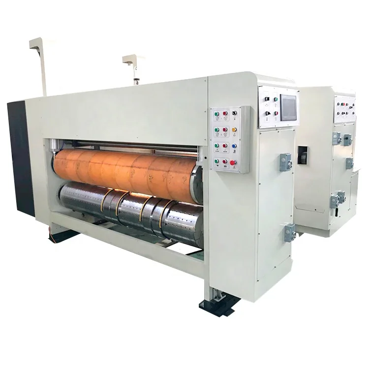 Automatic ink 4 colors printing slotting die cutting machine / High quality hot selling printing slotting die cutting machine