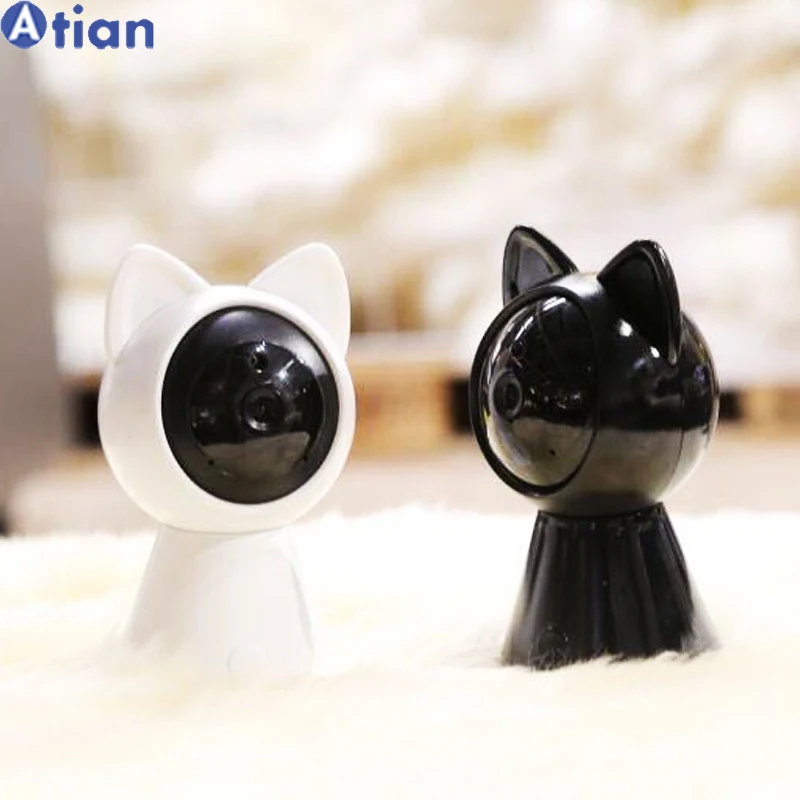  50% скидка Little Cat 1080P HD 360 ночная версия Детская камера мини радионяня с микрофоном и