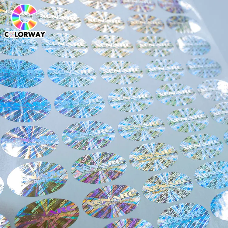 High quality custom private logo hologram printing authenticity certificate hologram stickers