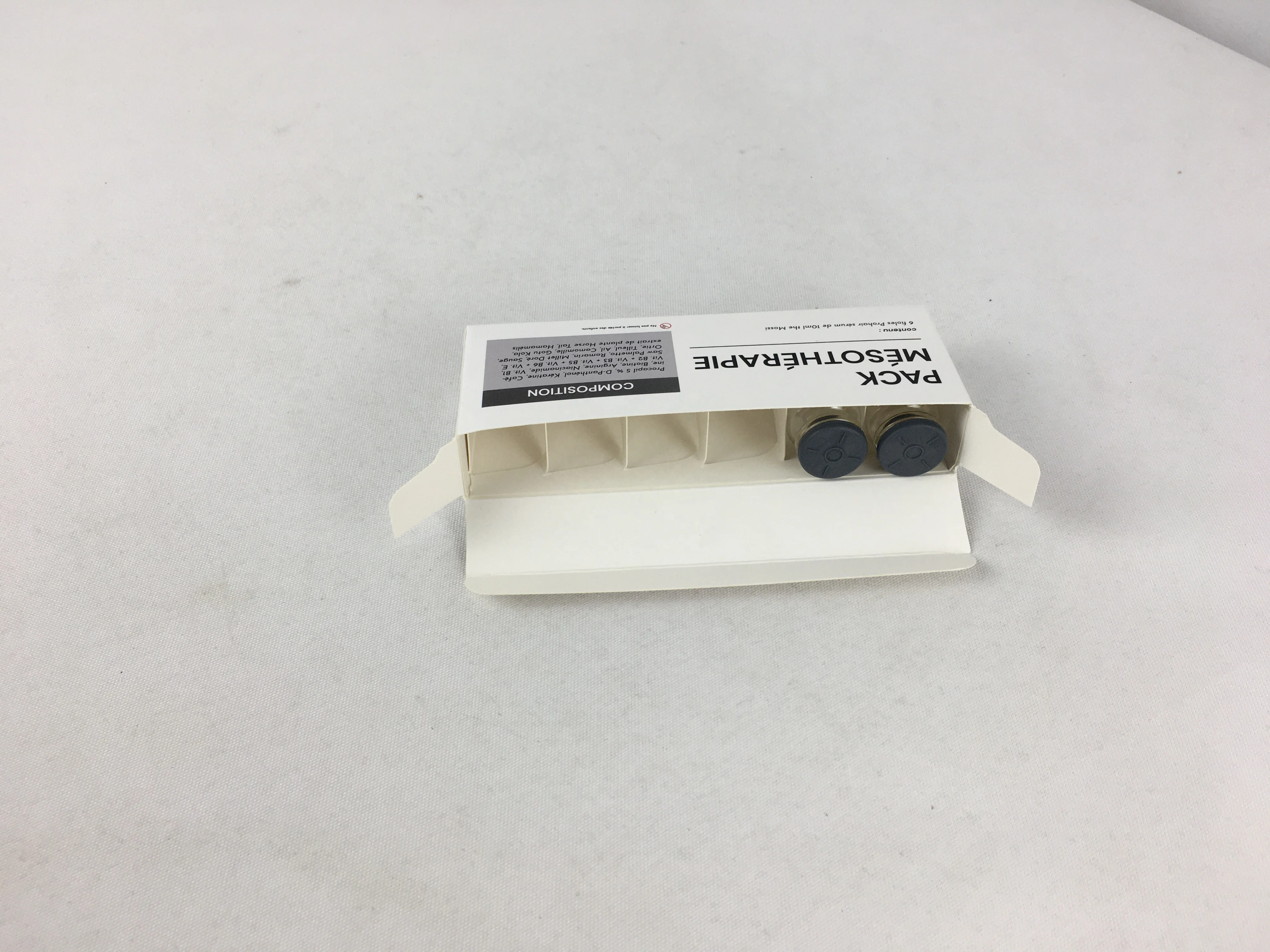 Custom Printed Glass Bottle Injection Vial Box 2ml 3ml 5ml 10ml Vial Packaging Box Cosmetic Medicine Bottle Box With 5 10 insert