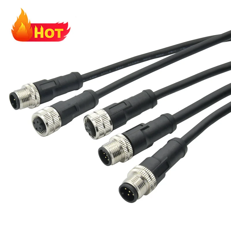 Custom Shield 2 3 4 5 6 7 8 12 14 17 19 24 Pin M5 M8 M12 M16 Male Female IP67 IP68 Waterproof Adapters Connector