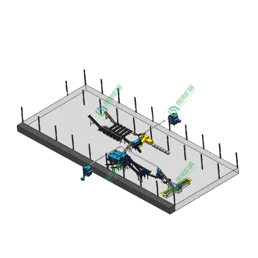 500T/D complete municipal solid waste sorting plant  system equipment/scrap recycling machine