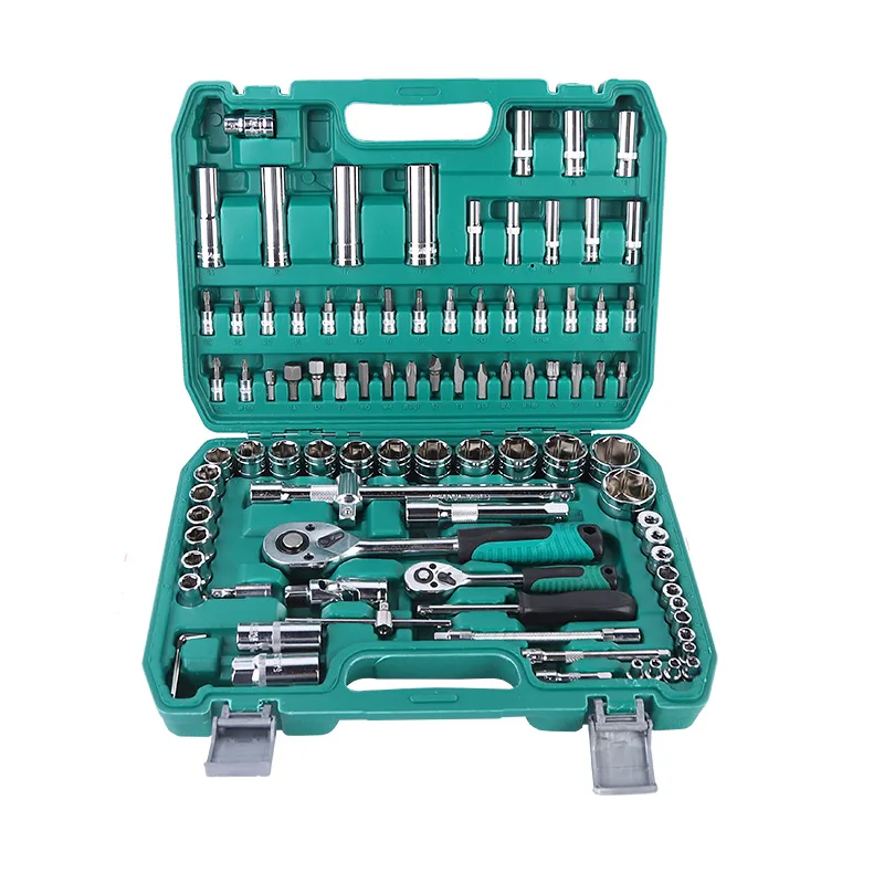 94 Pieces Professional CR-V Socket  Wrench Hand Tools Kit Sets For Auto Repair