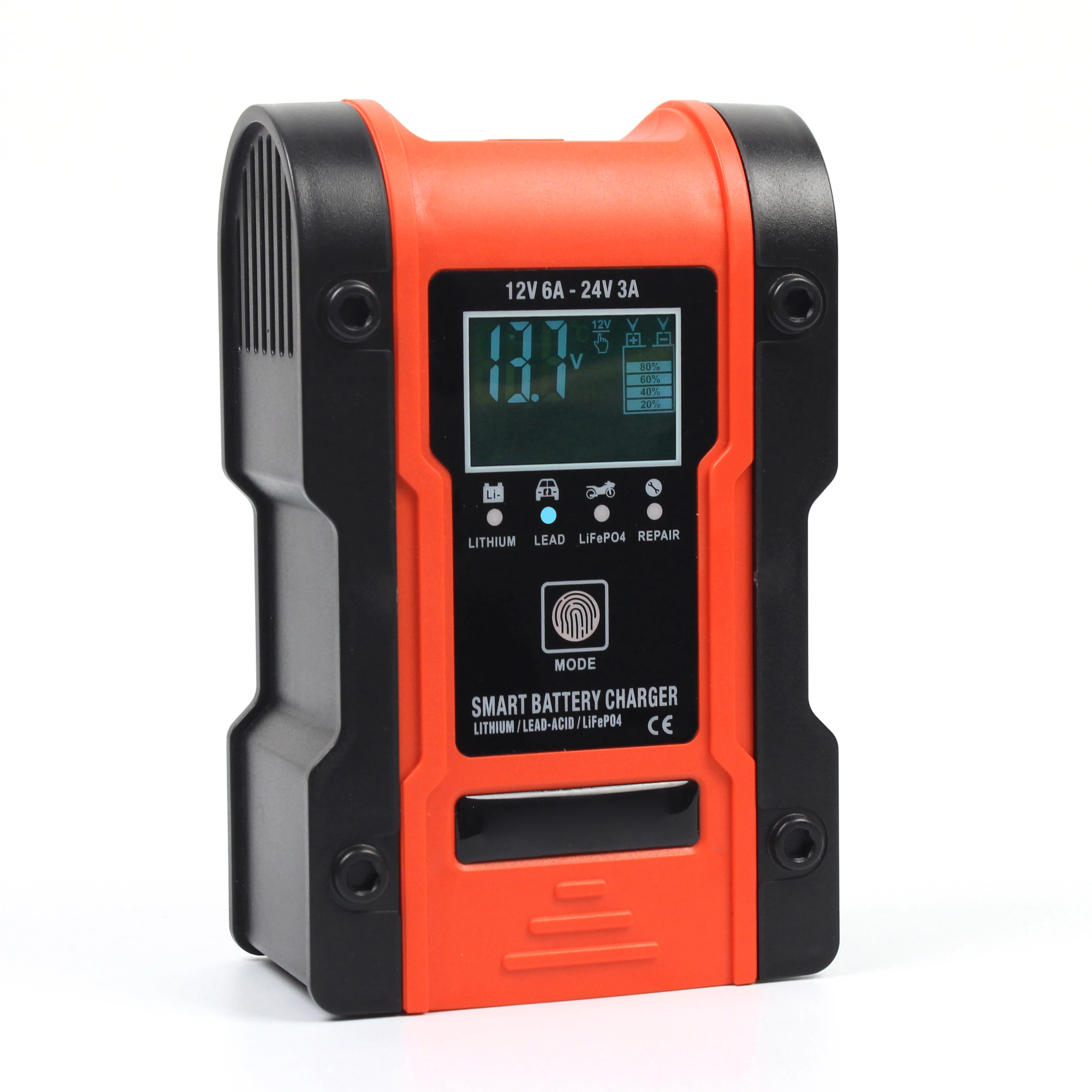 12V/24V Full Automatic Car Battery Charger Digital Display Power Pulse Repair charger
