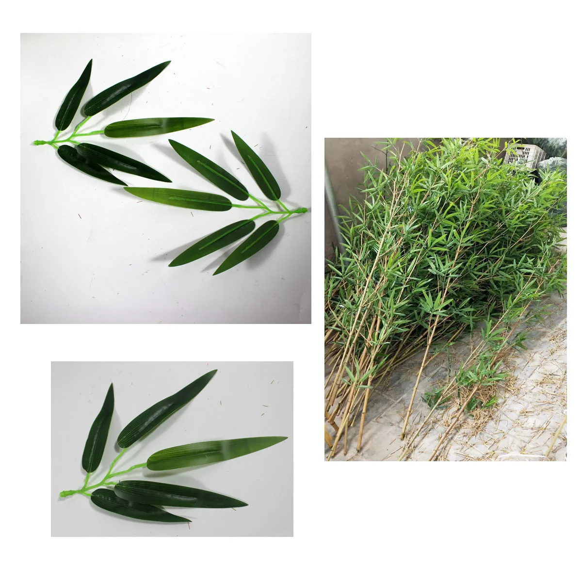 artificial bamboo tree natural golden trunks big leaf PE real touch  Amazon hot sale items BSCI factory direct supply hebei