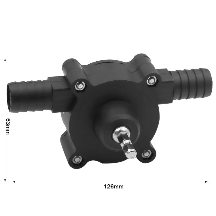 Electric Drill Pump Self Priming Transfer Pumps Oil Fluid Water Pump Portable Round Shank Heavy Duty Self-Priming Pump
