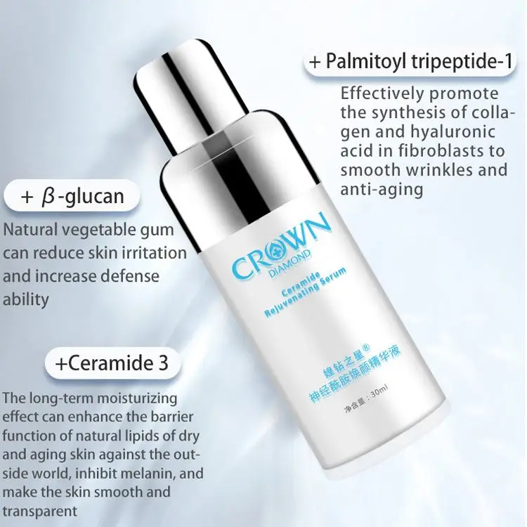 Hydrating Skin Tightening Organic Wrinkle Pore Ceramide Whitening Serum