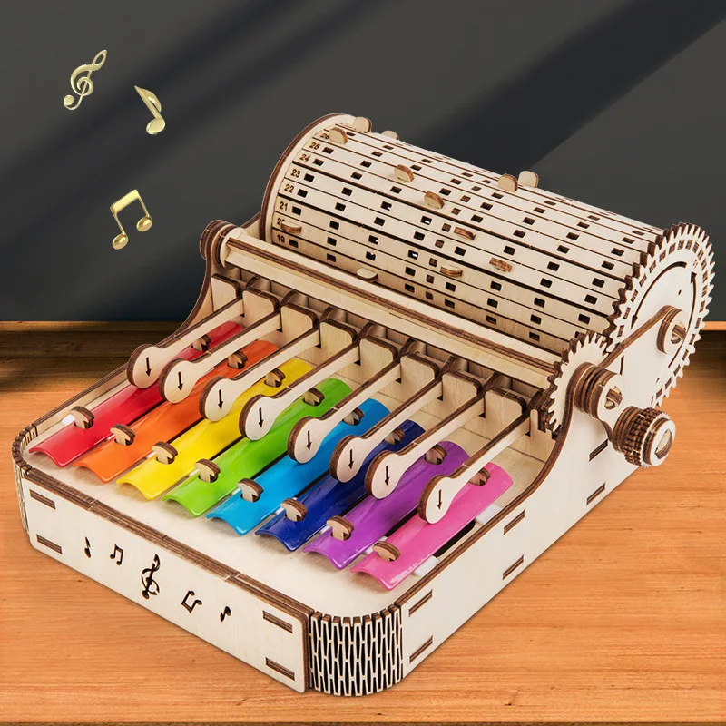 The New Wooden Knock Keyboard Piano Baby Other Educational Classic Musical Learning Sensory Toys For Kids Autistic Children CE