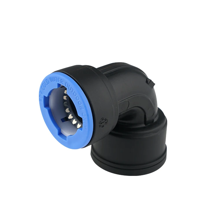 Irriplast Brand pipe and fittings pp push fittings Female thread Elbow  for HDPE  and PPR pipes