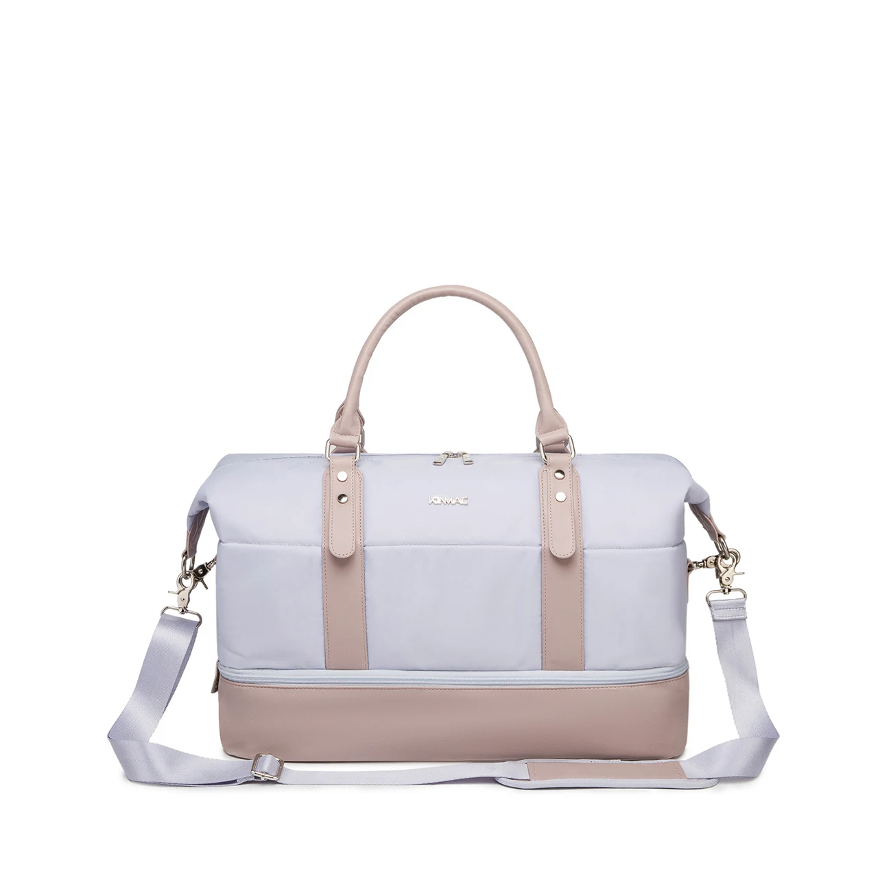 Kinmac New Travelling Bag Wholesale Gym Bag with Shoe Compartment Women Luggage Black Waterproof sport fitness Duffel Bag