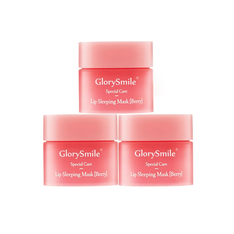 Private Label Collagen Lip Scrub Set Vegan Natural Lip Mask And Scrub Exfoliating Pink Strawberry Lip Scrub With Applicator