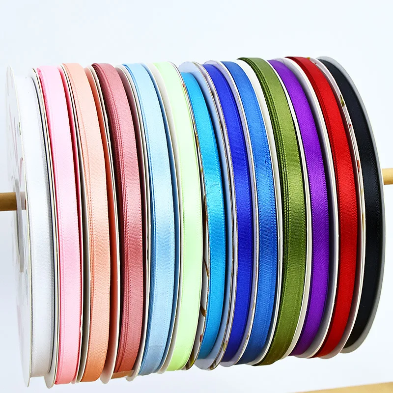 0.6cm Encrypted Polyester Satin Star Bracelet Ribbon for Hair Accessories DIY for Cake Baking and Gift Packaging