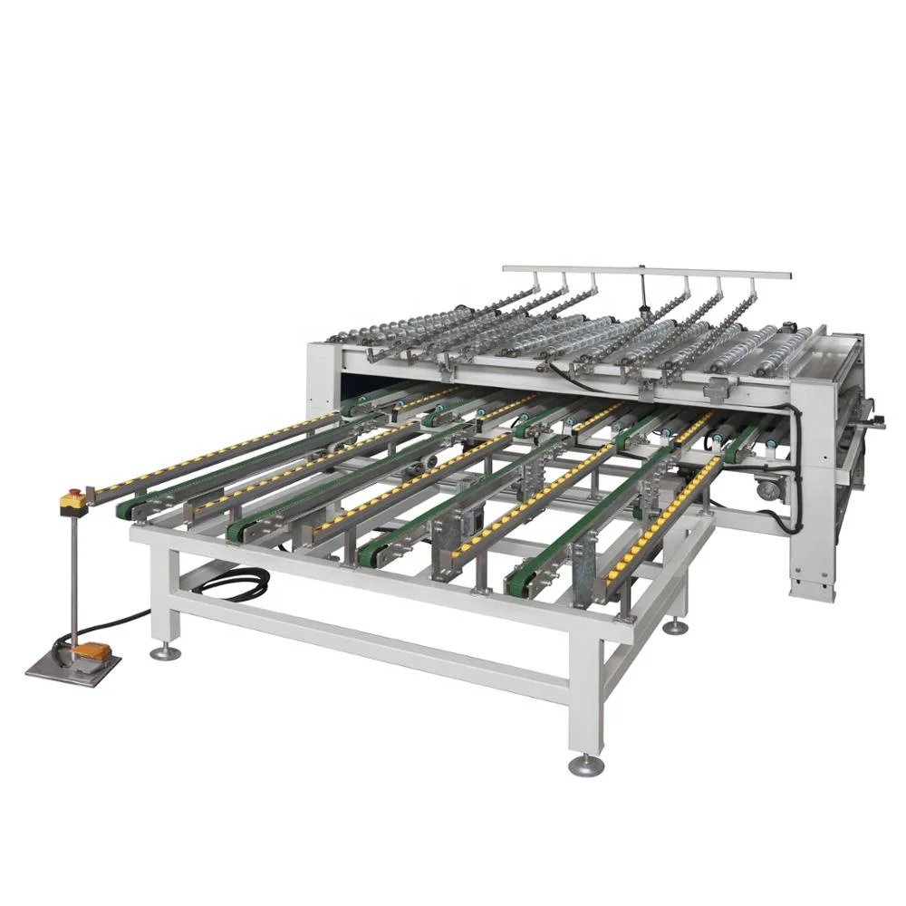 
multi-layer through feeding hot press machine for door production line 