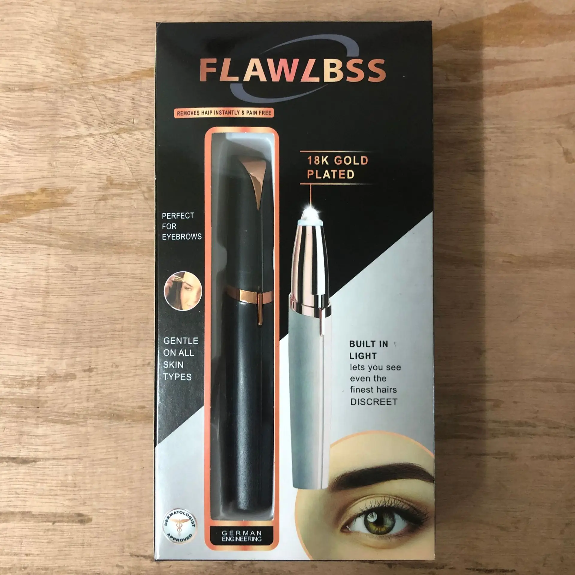 2022 HongYu Lady Beauty Personal Care Facial Hair Removing Electrical Painless Eyebrow Trimmer Shaver USB charging model