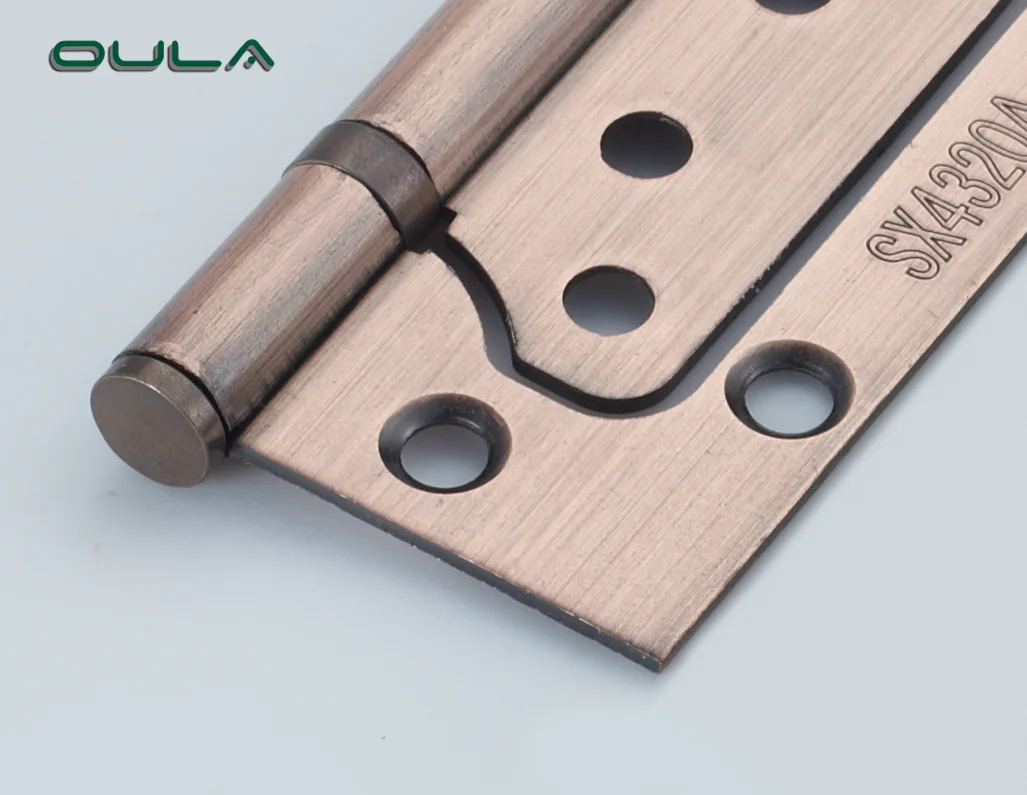 4 Inch iIron  2 Ball Bearing Flush Door Butterfly Hinge high qullity metal furniture pivot durable hinges