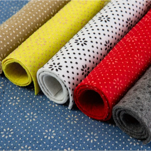 Silicone Dot Anti-Slip Non Woven Fabric Resistant Fabric Polyester Felt