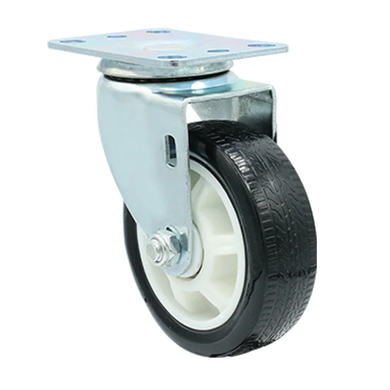 Amazon hot sale rueda de 4inch orange pvc swivel type caster wheels 4 inch for sale