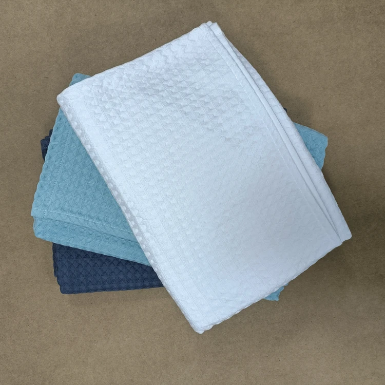 Hotel thick waffle weave bath towel 100% cotton waffle weave blanket