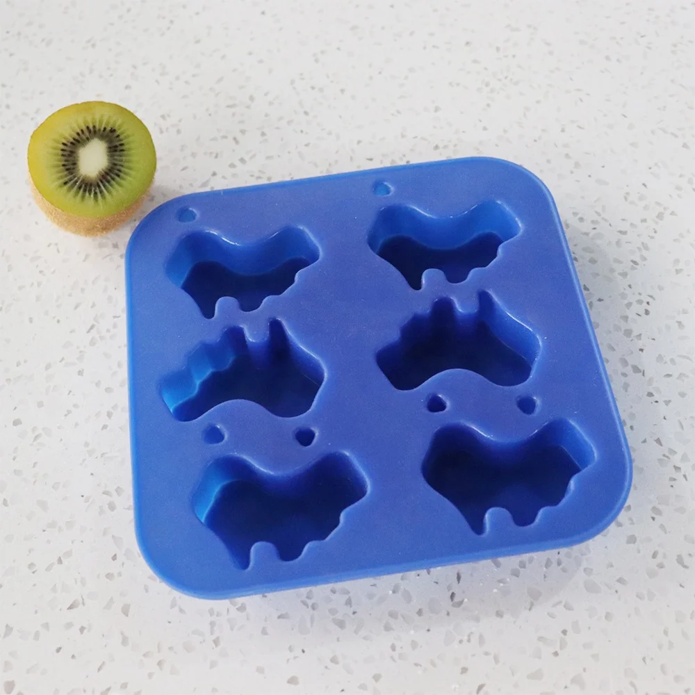 Custom Personalized Novelty Food Grade Silicone Animal Shape dog shape Silicone Ice Cube Tray