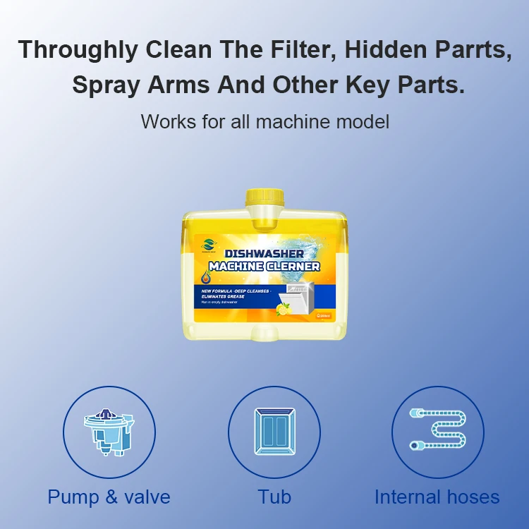Best Selling Dishwasher Machine Cleaner Eco Friendly Dishwasher Cleaner Liquid For Dishwashers
