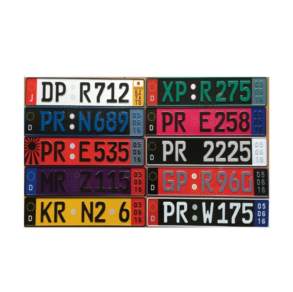 tourist license plate souvenirs