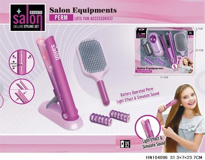 Christmas Birthday Gifts deluxe styling set light and sound Perm toys