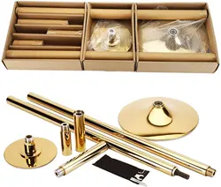45mm Professional Spinning Golden Dance Pole For Home ,Club,Gym ,Bar