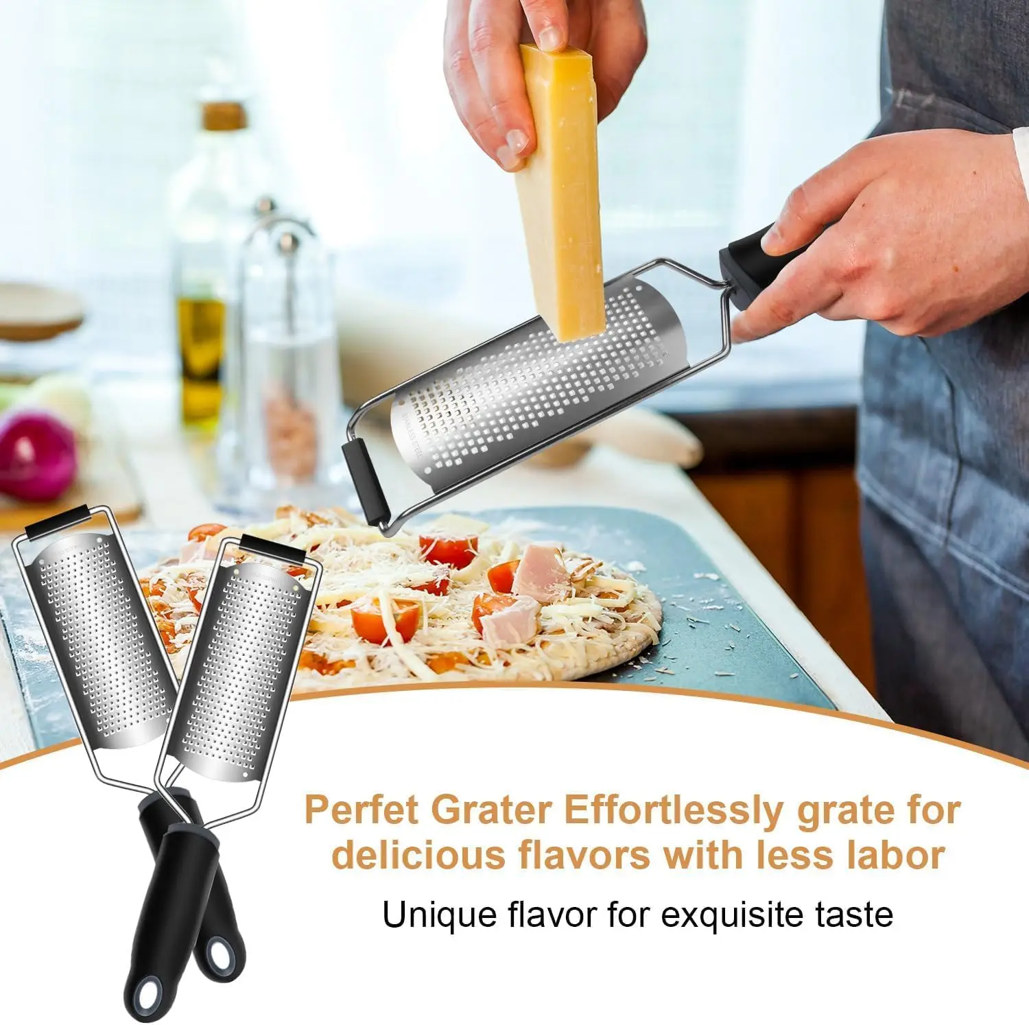 Wholesale Eco-Friendly Stainless Steel Food Cheese Grater Vegetable Potato Grater Tool