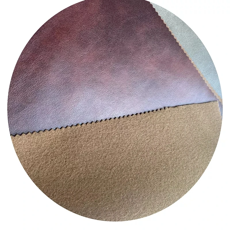 Factory direct sales refined Leathaire super soft breathable fabric sofa upholstery Lamb pattern