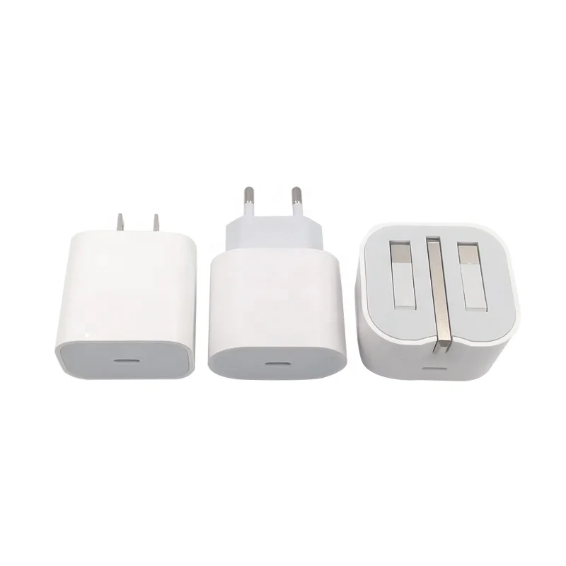 Us Eu Uk Plug 20W USB C Wall Charger Fast Charging USB PD Charger With Packing For Iphone 13 Charger 20W