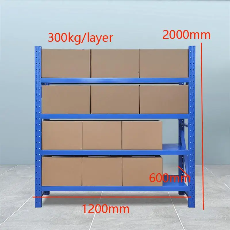Economical Garage Storage Warehouse Medium Duty Loading Long Span Rack with Steel Panel