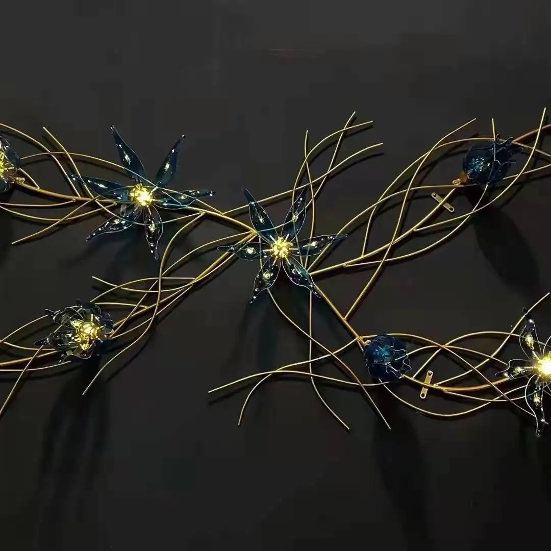 Dynamic Mechanical Led Automatic Opening And Closing Flowers For Stage Layout Wedding Hall Props