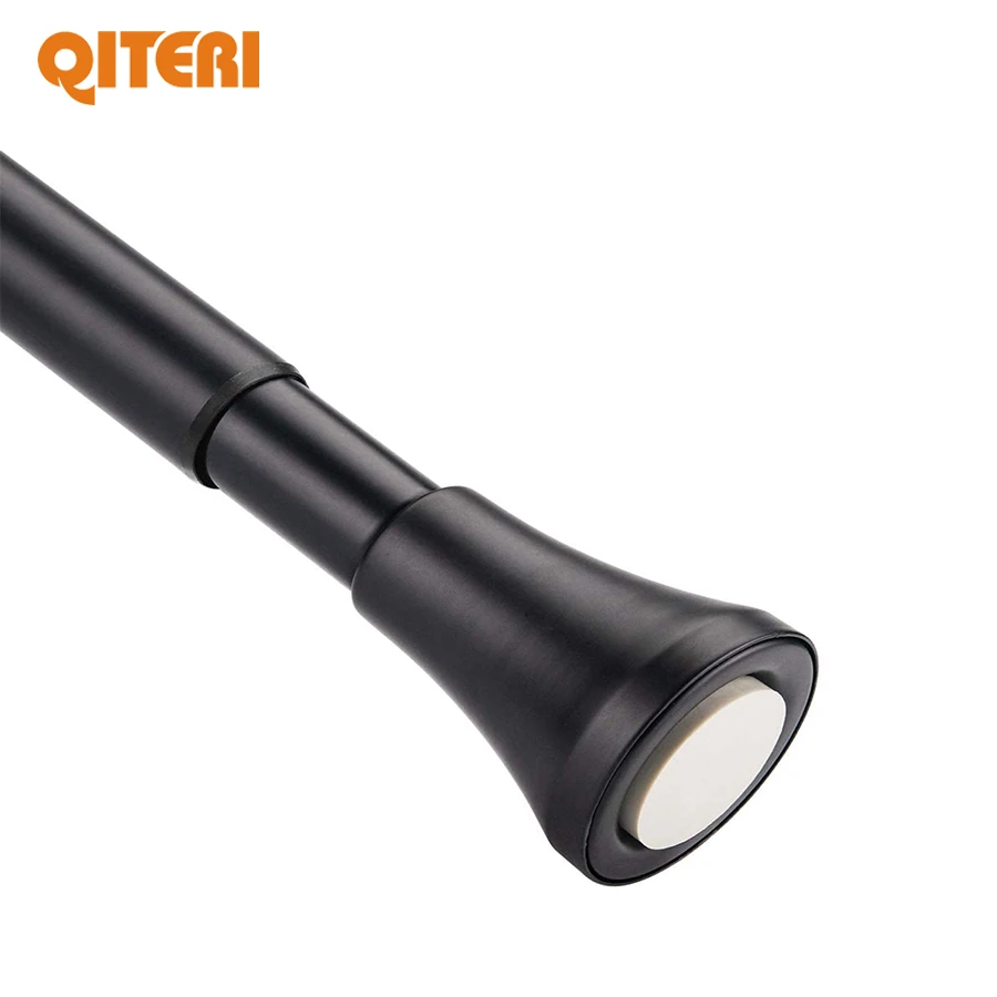 Хороший отзыв о портативном черном душевом карнизе с полированным покрытием без отверстий