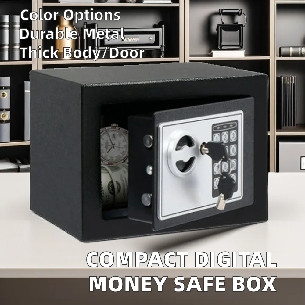Mini Digital Metal Money Safe Electronic Fireproof Security Safe box compact Metal Office Safe Box Hotel Safe Box