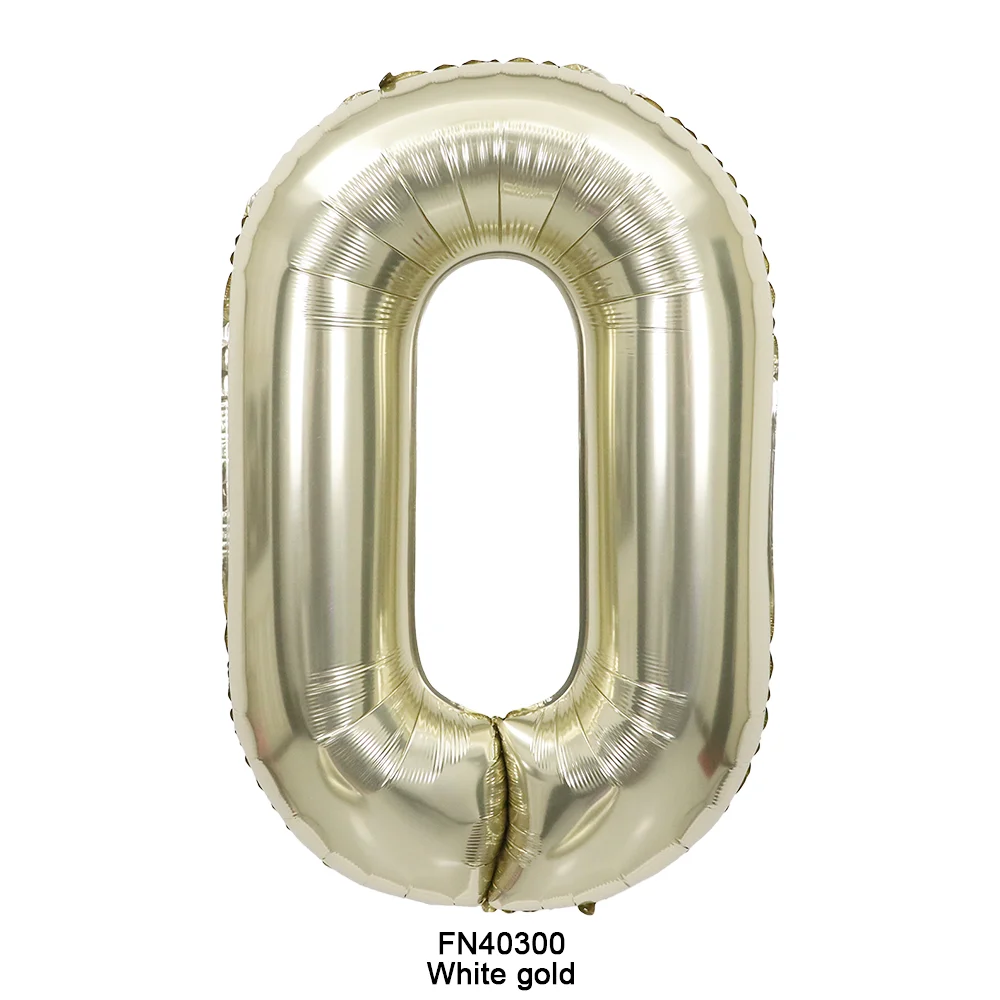 Number Balloon Wholesale 40Inch 0-9 Large Number Various Colors White Gold Helium Foil Number Balloons Party Decoration Supplies