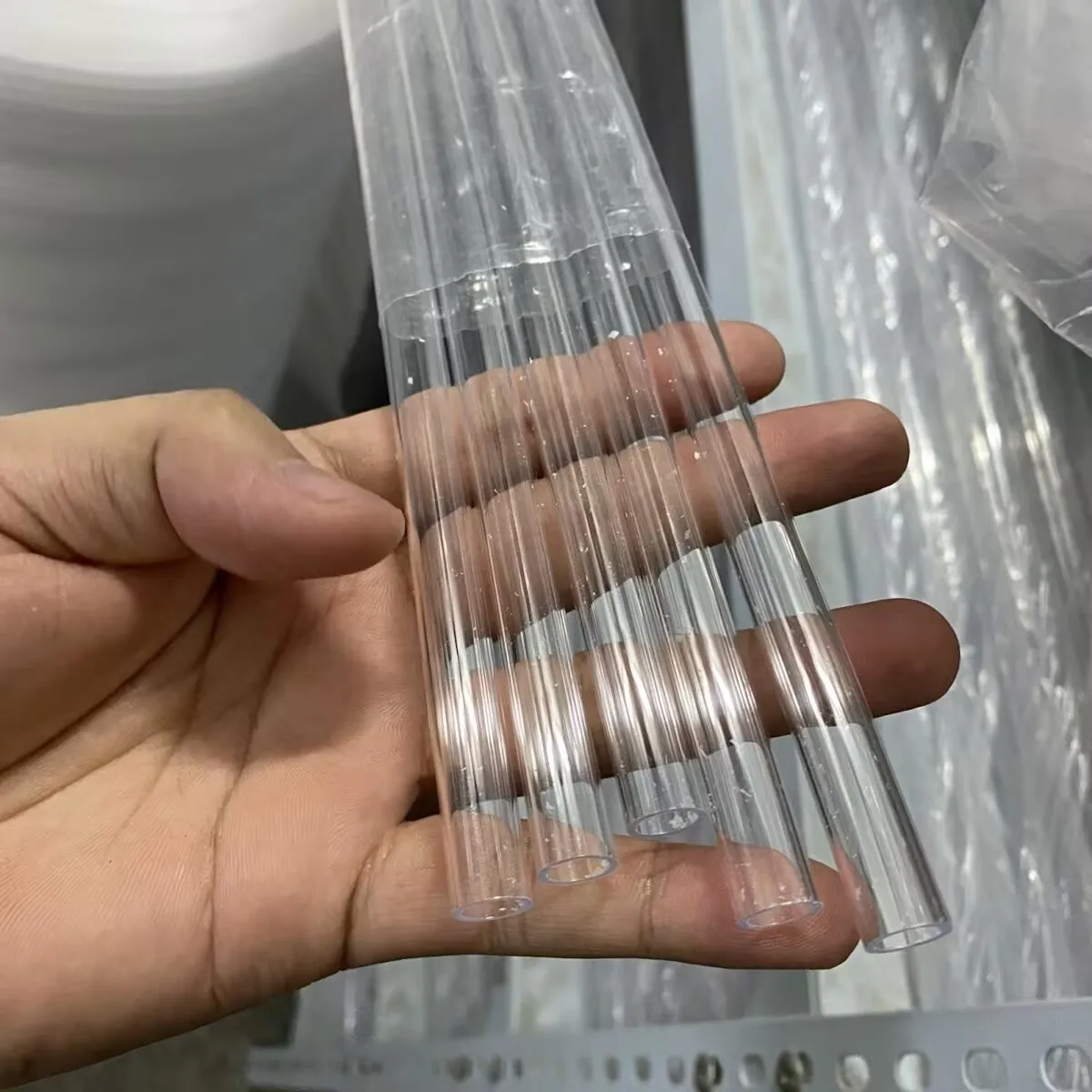 Transparent Acrylic Pipe Lucite Tube Plexiglass Acrylic tubes 20-32mm 50cm Length Plastic Hard Plastic Pipe Acrylic Aquarium
