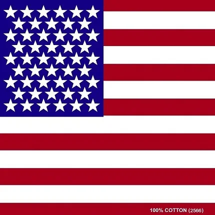 Custom Print Hot Selling 100% Cotton American country Flag Bandana