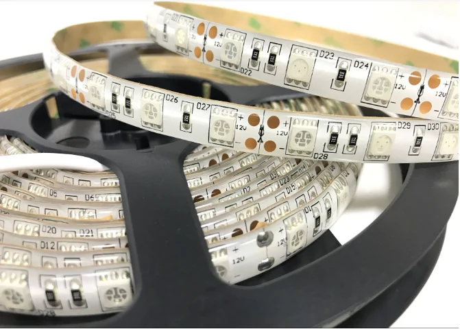 LED5050 low voltage 12v light bar car chassis atmosphere decoration KTV bar decoration multicolor RGB light belt